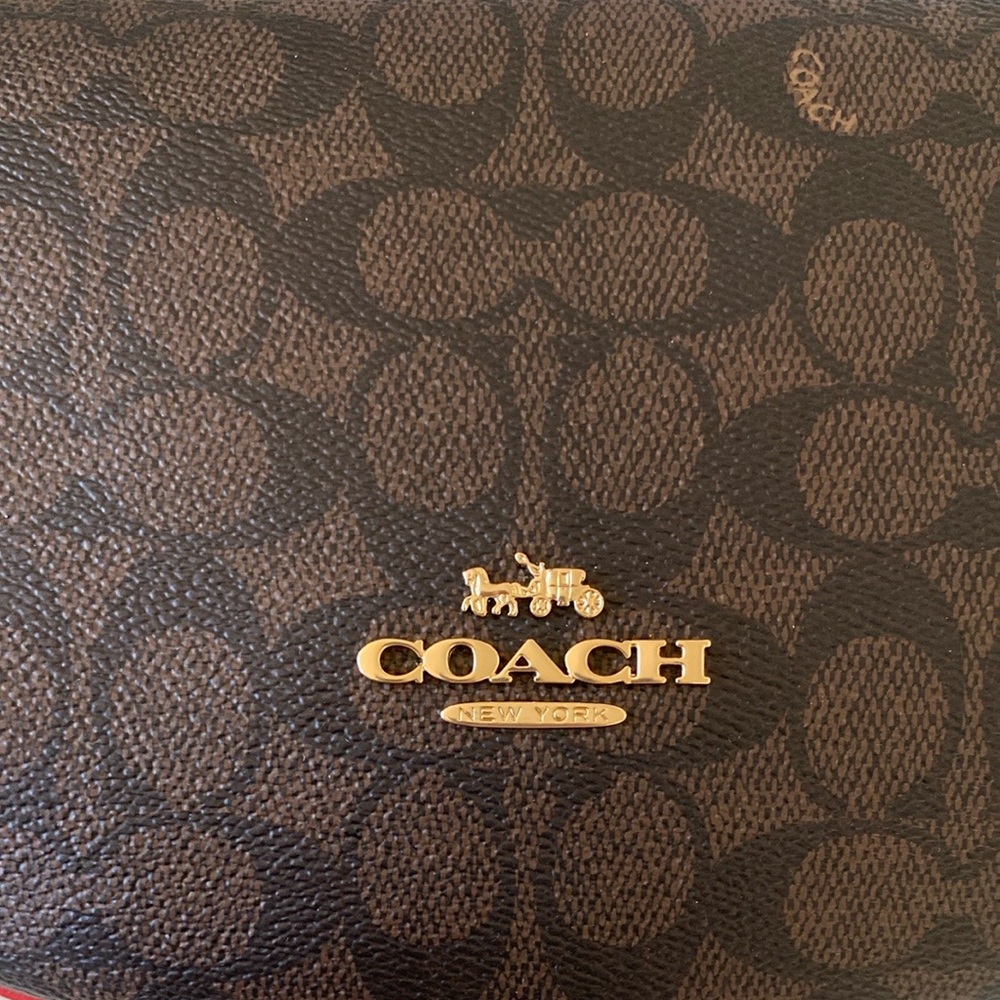 NWT Coach Payton Hobo Brown Signature Shoulder Bag - Picture 5 of 12
